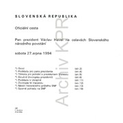 Zahraniční cesty prezidenta Havla v roce 1994